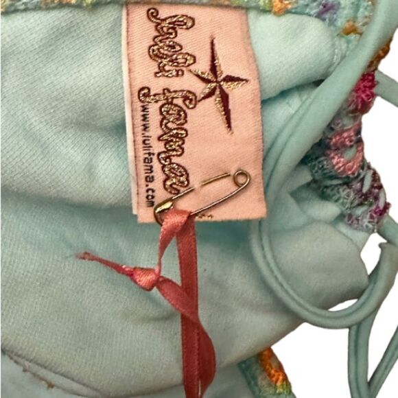 Luli Fama Caricias de‎ Colores Bikini Top nwt - Picture 4 of 5